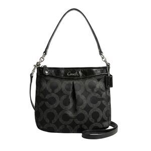 Coach Women Ashley Dotted Op Art F20088 Shoulder Bag Crossbody Career Y2K Office